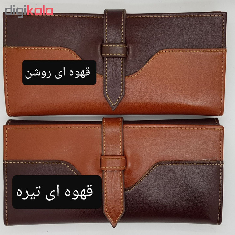 کیف پول زنانه چرم دیاکو مدل نیلوفر