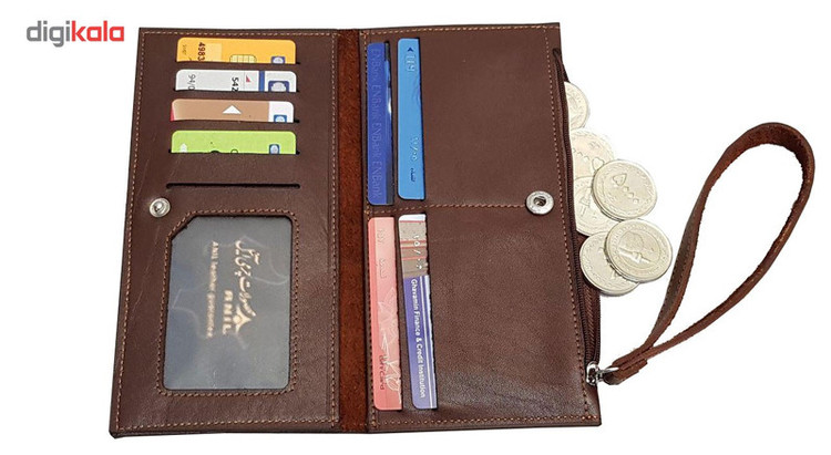 کیف پول چرم آنیل مدل رایان